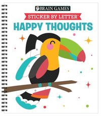 bokomslag Brain Games - Sticker by Letter: Happy Thoughts