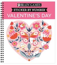 bokomslag Brain Games - Sticker by Number: Valentine's Day