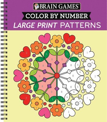 bokomslag Brain Games - Color by Number - Large Print: Patterns (Stress Free Coloring Book)