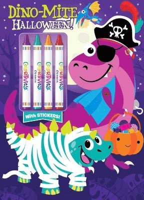 Dino-Mite Halloween: Colortivity with Big Crayons and Stickers 1
