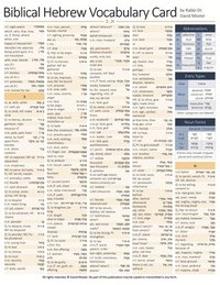 bokomslag Biblical Hebrew Vocabulary Card