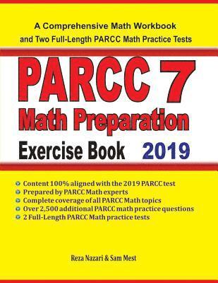 bokomslag PARCC 7 Math Preparation Exercise Book: A Comprehensive Math Workbook and Two Full-Length PARCC 7 Math Practice Tests