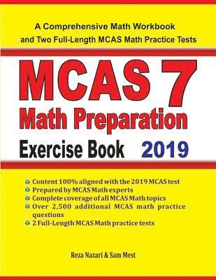 bokomslag MCAS 7 Math Preparation Exercise Book: A Comprehensive Math Workbook and Two Full-Length MCAS 7 Math Practice Tests