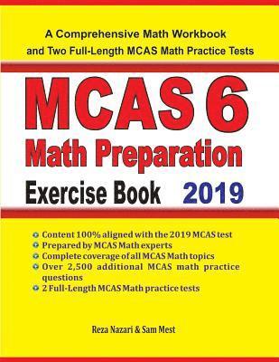 bokomslag MCAS 6 Math Preparation Exercise Book: A Comprehensive Math Workbook and Two Full-Length MCAS 6 Math Practice Tests