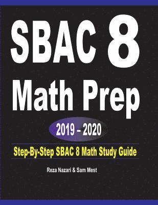 bokomslag SBAC 8  Math Prep  2019 - 2020