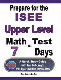 bokomslag Prepare for the ISEE Upper Level Math Test in 7 Days