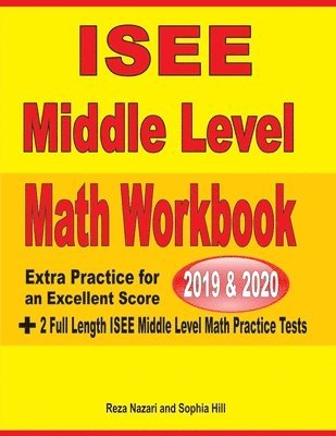 bokomslag ISEE Middle Level Math Workbook  2019 & 2020