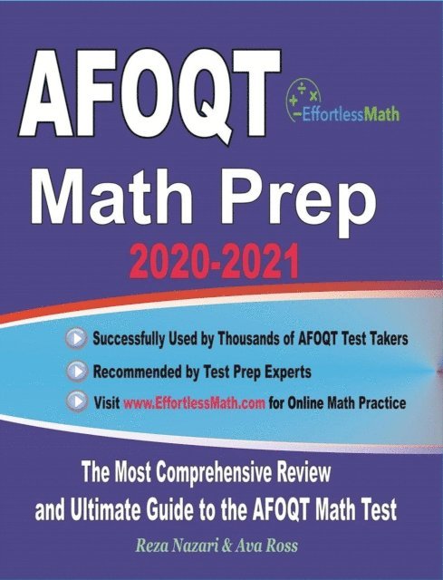 AFOQT Math Prep 2020-2021: The Most Comprehensive Review and Ultimate Guide to the AFOQT Math Test 1