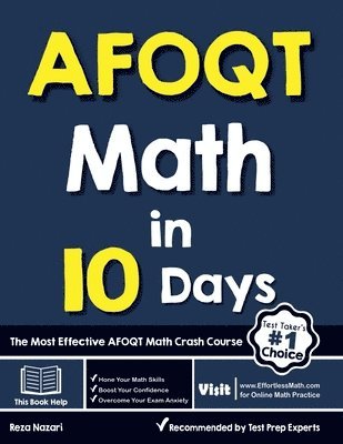 bokomslag AFOQT Math in 10 Days: The Most Effective AFOQT Math Crash Course