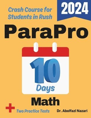 bokomslag ParaPro Math Test Prep in 10 Days