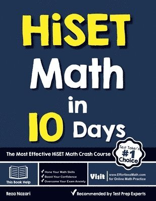 bokomslag HiSET Math in 10 Days