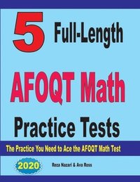 bokomslag 5 Full-Length AFOQT Math Practice Tests