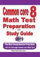bokomslag Common Core 8 Math Test Preparation and Study Guide