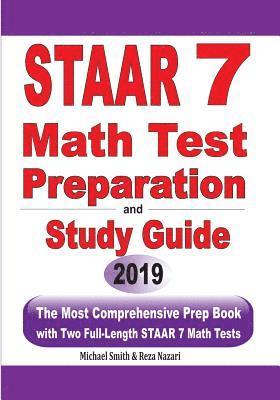 bokomslag STAAR 7 Math Test Preparation and Study Guide