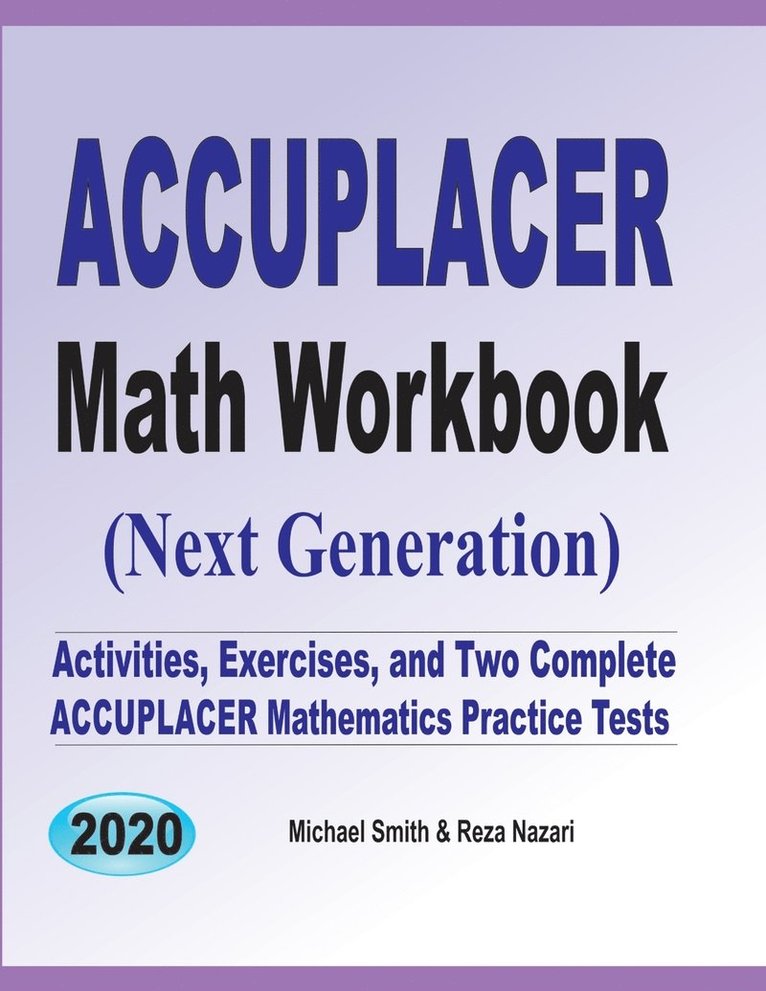 Accuplacer Math Workbook 1