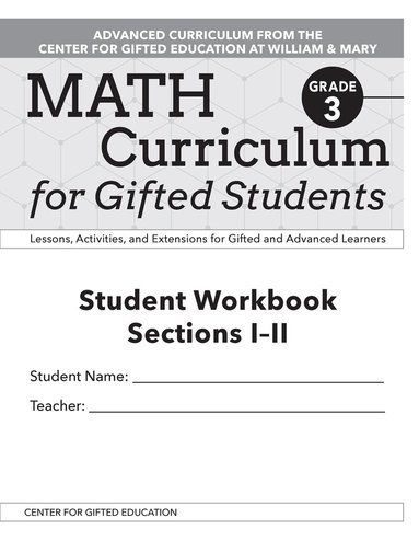 Clg Of William And Mary/Ctr Gift Ed, Margaret McKowen Patti Jess - Math Curriculum for Gifted Students, Häftad