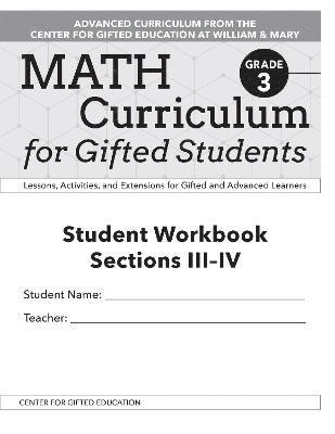 Clg Of William And Mary/Ctr Gift Ed, Margaret McKowen Patti Jess, Clg of William and Mary/Ctr Gift Ed - Math Curriculum for Gifted Students, Häftad