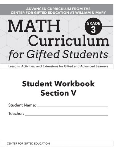 Clg Of William And Mary/Ctr Gift Ed, Margaret McKowen Patti Jess - Math Curriculum for Gifted Students, Häftad