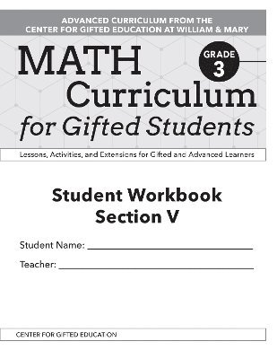 Clg Of William And Mary/Ctr Gift Ed, Margaret McKowen Patti Jess, Clg of William and Mary/Ctr Gift Ed - Math Curriculum for Gifted Students, Häftad