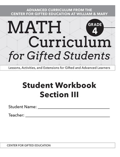 Clg Of William And Mary/Ctr Gift Ed, Molly Bryan Talbot - Math Curriculum for Gifted Students, Häftad