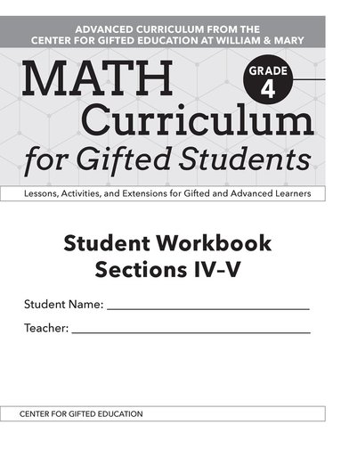 Clg Of William And Mary/Ctr Gift Ed, Molly Bryan Talbot - Math Curriculum for Gifted Students, Häftad