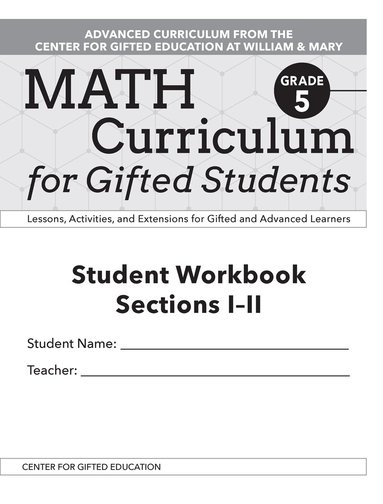 Clg Of William And Mary/Ctr Gift Ed, Margaret McKowen Patti Jess - Math Curriculum for Gifted Students, Häftad