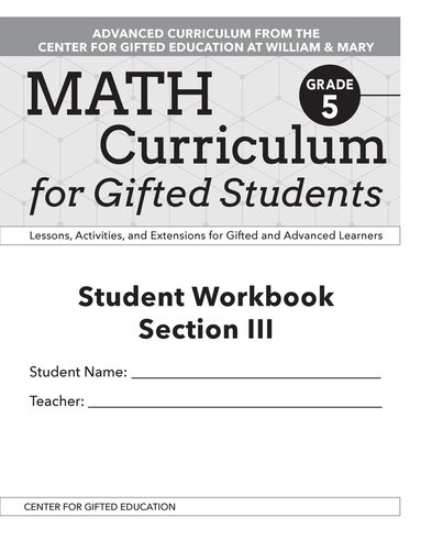 bokomslag Math Curriculum for Gifted Students