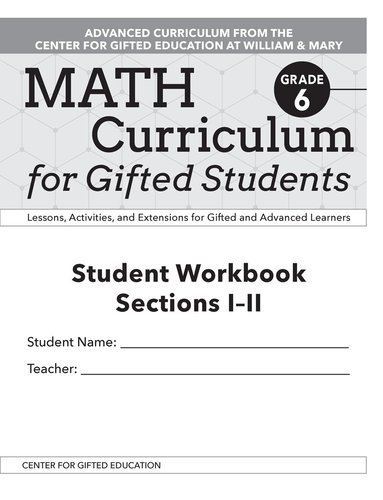 Clg Of William And Mary/Ctr Gift Ed, James M. Moroney - Math Curriculum for Gifted Students, Häftad
