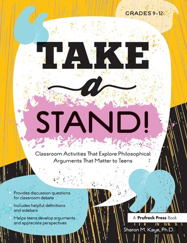 Sharon M. Kaye - Take a Stand!, Häftad