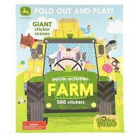 bokomslag John Deere Kids Farm: 500 Stickers and Puzzle Activities: Fold Out and Play!