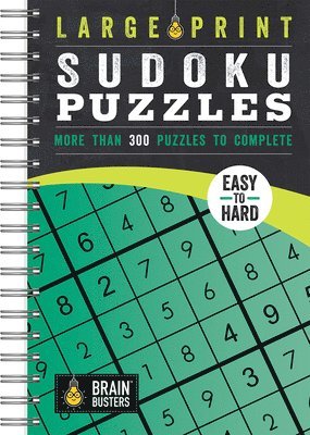 bokomslag Large Print Sudoku Puzzles Green: More Than 300 Puzzles to Complete