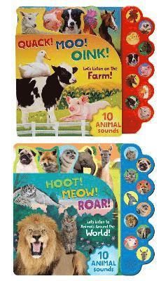 Cottage Door Press - Farm and Wild Animal 10 button sound books: 2 BOOK PACK, Häftad