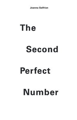 bokomslag Second Perfect Number