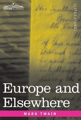 bokomslag Europe and Elsewhere