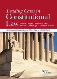 bokomslag Leading Cases in Constitutional Law