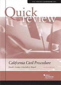 bokomslag Quick Review of California Civil Procedure