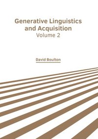 bokomslag Generative Linguistics and Acquisition: Volume 2