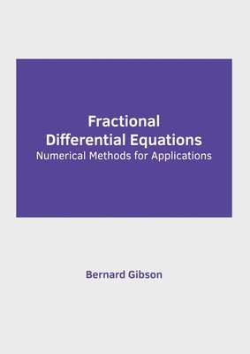 bokomslag Fractional Differential Equations: Numerical Methods for Applications