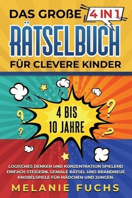 bokomslag Das groe 4 in 1 Rtselbuch fr clevere Kinder