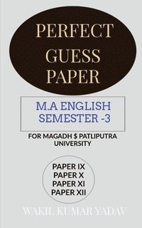 bokomslag Perfect Guess Paper M.a English Semester -3