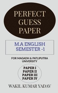 bokomslag Perfect Guess Paper M.a English Semester -1