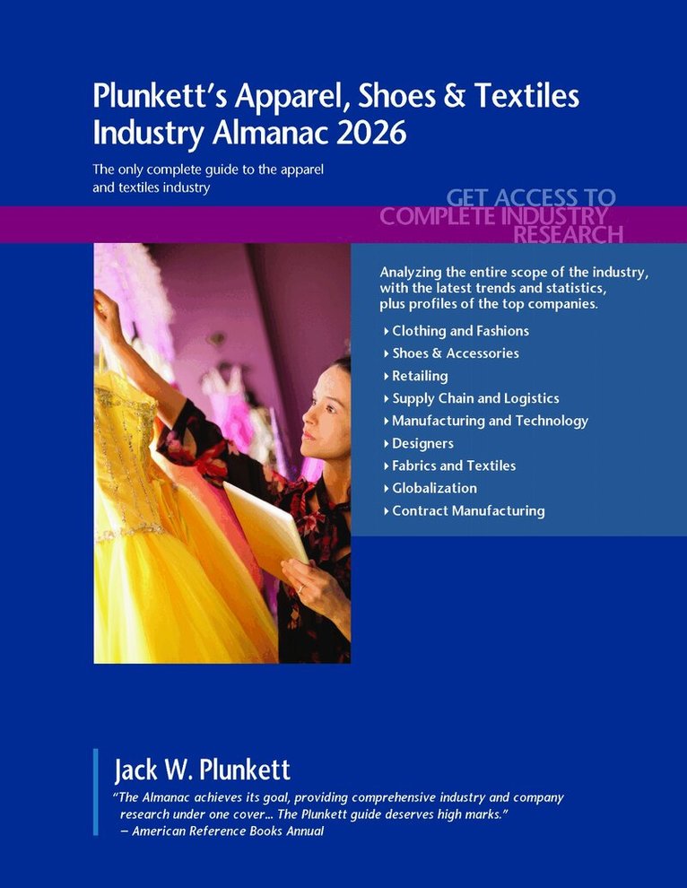 Ltd. Plunkett Research - Plunkett's Apparel, Shoes & Textiles Industry Almanac 2026, Häftad