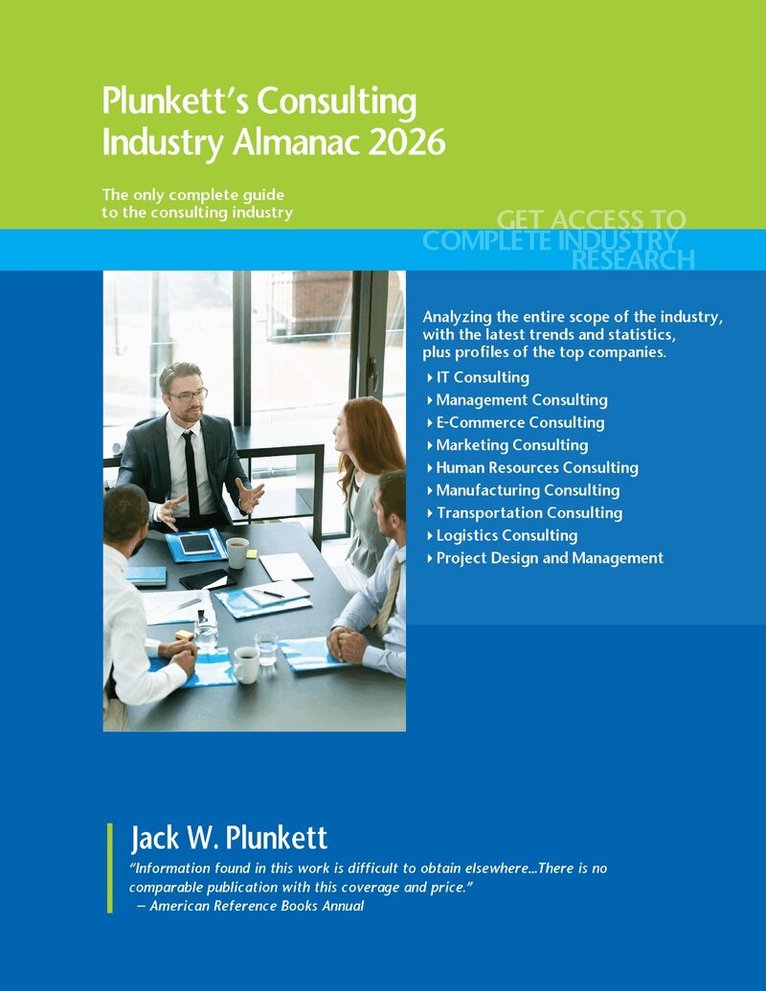 Ltd. Plunkett Research - Plunkett's Consulting Industry Almanac 2026, Häftad