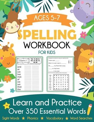 Blue Wave Press - Spelling Workbook for Kids Ages 5-7, Häftad