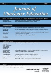 bokomslag Journal of Character Education Volume 16 Number 1 2020