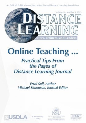 bokomslag Distance Learning - Volume 16 Issue 4 2019