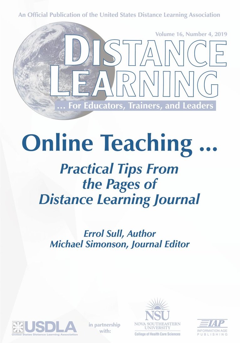 Distance Learning Vol 16 Issue 4