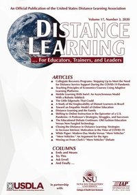 bokomslag Distance Learning Volume 17 Issue 3 2020