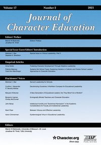 bokomslag Journal of Character Education Vol 17 Issue 1