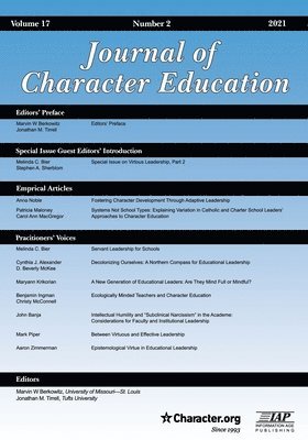 Journal of Character Education Volume 1 Number 2 2021 1